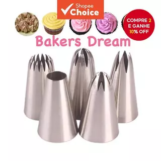Ponta Do Bico Para Cobertura De Bolo , Creme De Manteiga , Decoração De Pastelaria 1M 2F 2D 6B 2A em Oferta na Shopee