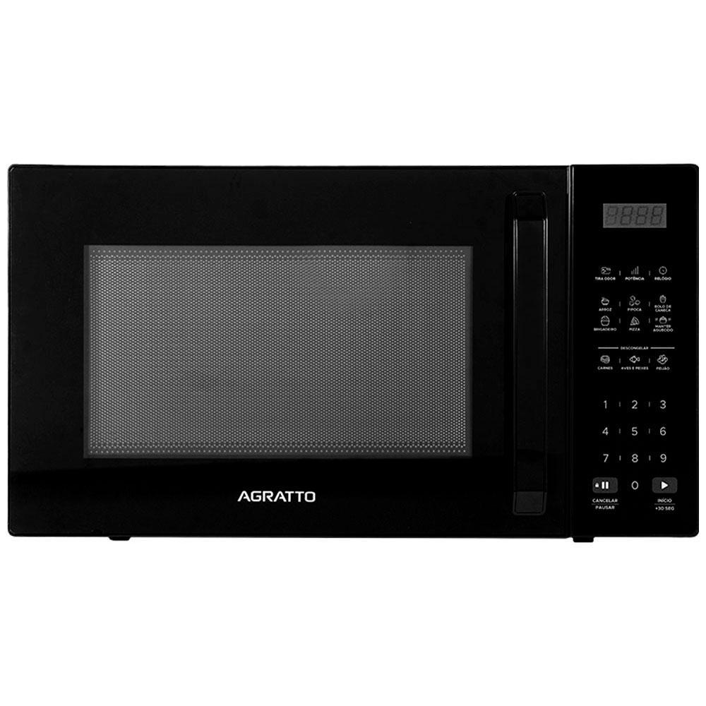 Micro-ondas Agratto 32 Litros, AMICO1N, 1400 Watts, Preto | Shopee Brasil