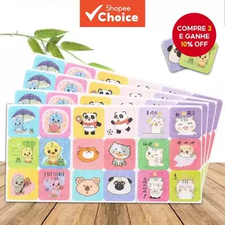 240 unidades de adesivos repelentes de insetos, adesivos antimosquito não tóxicos com desenhos de desenhos animados em Oferta na Shopee