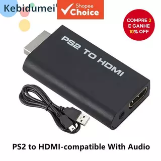 [Shopee Choice] Conversor De Vídeo Compatível Com PS2 Para HDMI 1080P Compatibilidade De Saída De Áudio De 3.5 Mm 480i/4 em Oferta na Shopee