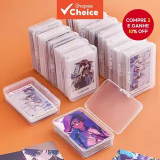 Feminino 3 Pçs Caixa De Armazenamento Retangular Portátil Transparente Plástico Caso Para Cartões ID Poker Nome Negócios em Oferta na Shopee