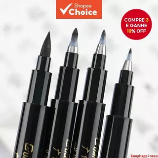Canetas Pincel De Caligrafia 5 Peças Marcadores De Arte De Ponta Dupla Material Escolar Conjunto De Esferográficas em Oferta na Shopee
