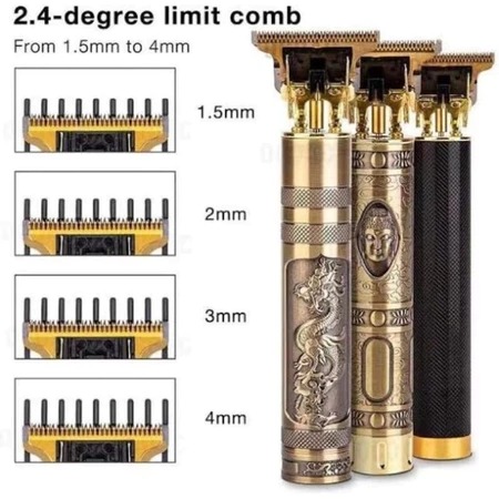 1 2 3 4 Máquina De Cortar Cabelo Para Barba Masculina Barbeador Aparador Elétrico Profissional