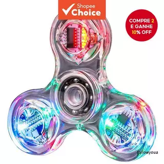 Novidade Múltiplas Mudanças LED Fidget Spinner Luminoso Mão Superior Spinners Brilho No Escuro EDC Alívio Do Estresse Br Novidade Múltiplas Mudanças LED Fidget Spinner Luminoso Mão Superior Spinners Brilho No Escuro EDC Alívio Do Estresse Br
