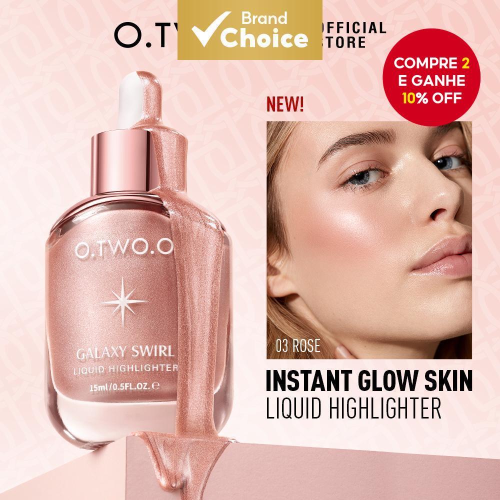 O.TWO.O Iluminador Líquido Sedoso Mistura Suavemente Brilho Pele Maquiagem Facial de Longa Duração em Oferta na Shopee