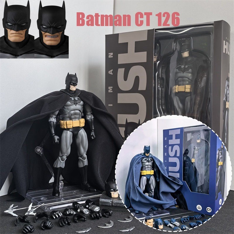 CT Toys Mafex 126 Batman Figuras De Ação HUSH BLACK Ver Liga Da