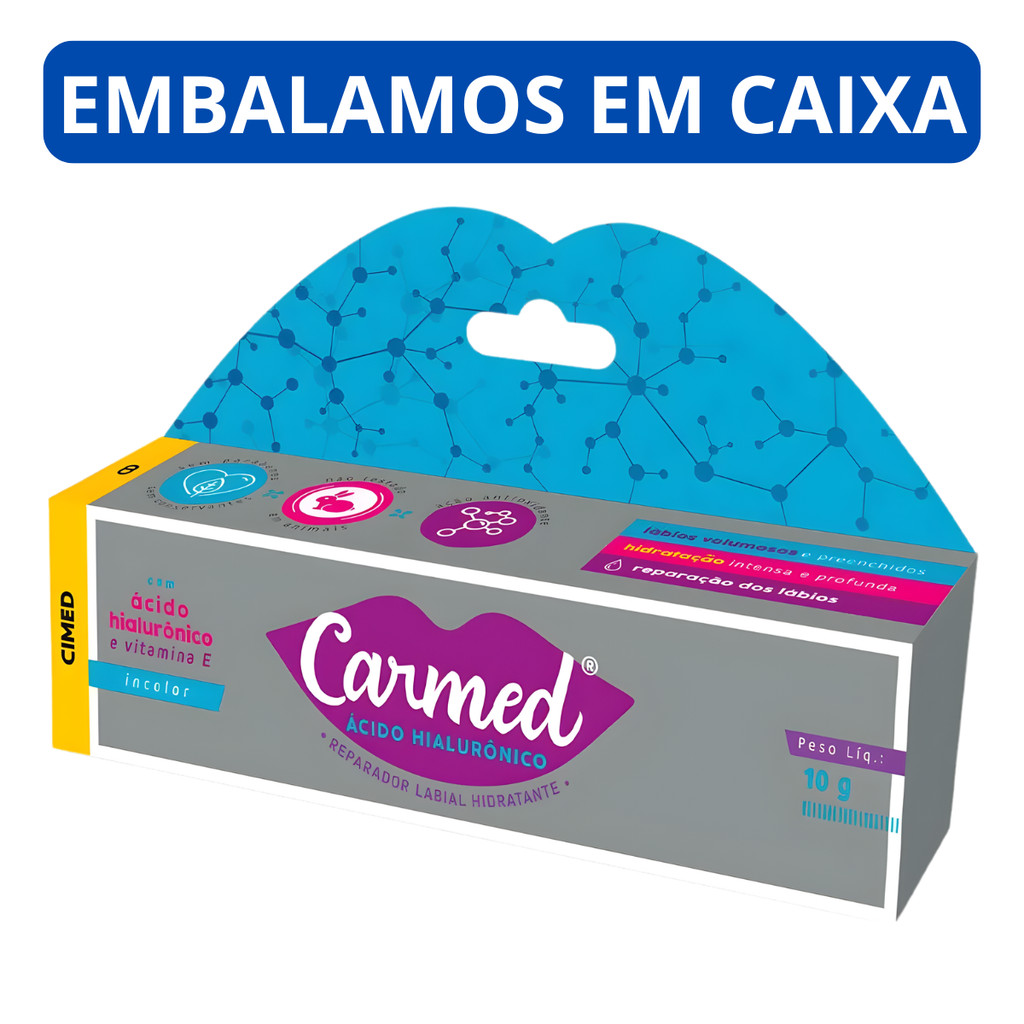Carmed Hidratante Labial Ácido Hialurônico Edição Ilimitada 10g