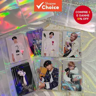 10pcs/set A5 Mangas de Cartões Laser 4 Grid Photocard Páginas de Álbum 6 Buracos Loose Leaf Binder em Oferta na Shopee