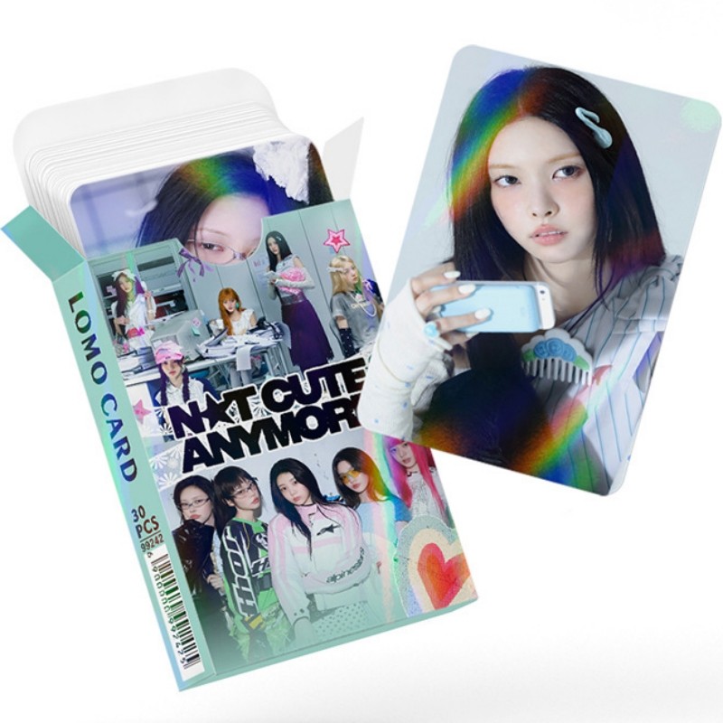 ILLIT kpopmerch SHOPEE 50枚 50-55pcs/box ILLIT Holographic Laser Lomo Cards SUPER REAL ME