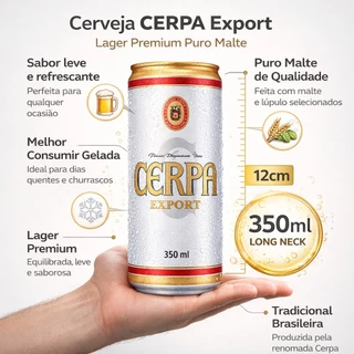 Cerveja CERPA Export Lata 350ml