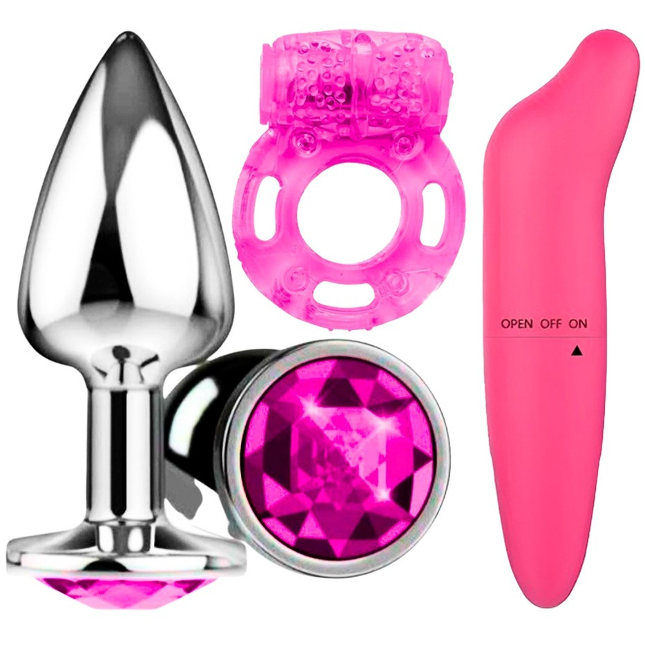 KIT Plug Anal Dilatador Anal + Vibrador e Estimulador + Anel Peniano SEX  SHOP em Promoo na Shopee Brasil 2026
