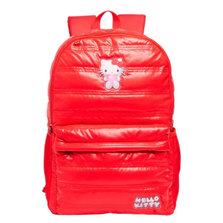 Mochila Escolar Puffer Hello Kitty Zíper Fashion Teen Sanrio em Oferta na Shopee