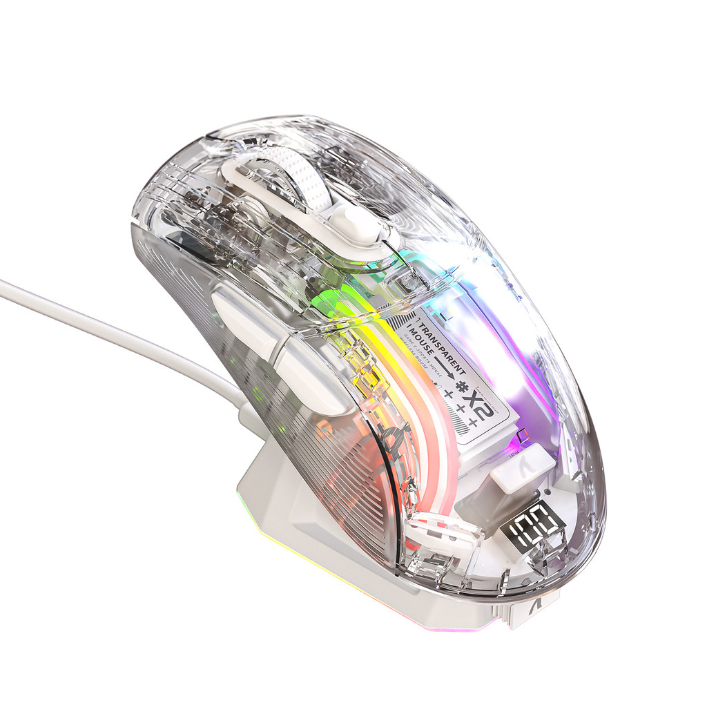 Mouse Sem Fio Attack Shark X2Pro RGB , Três Modos Bluetooth ...