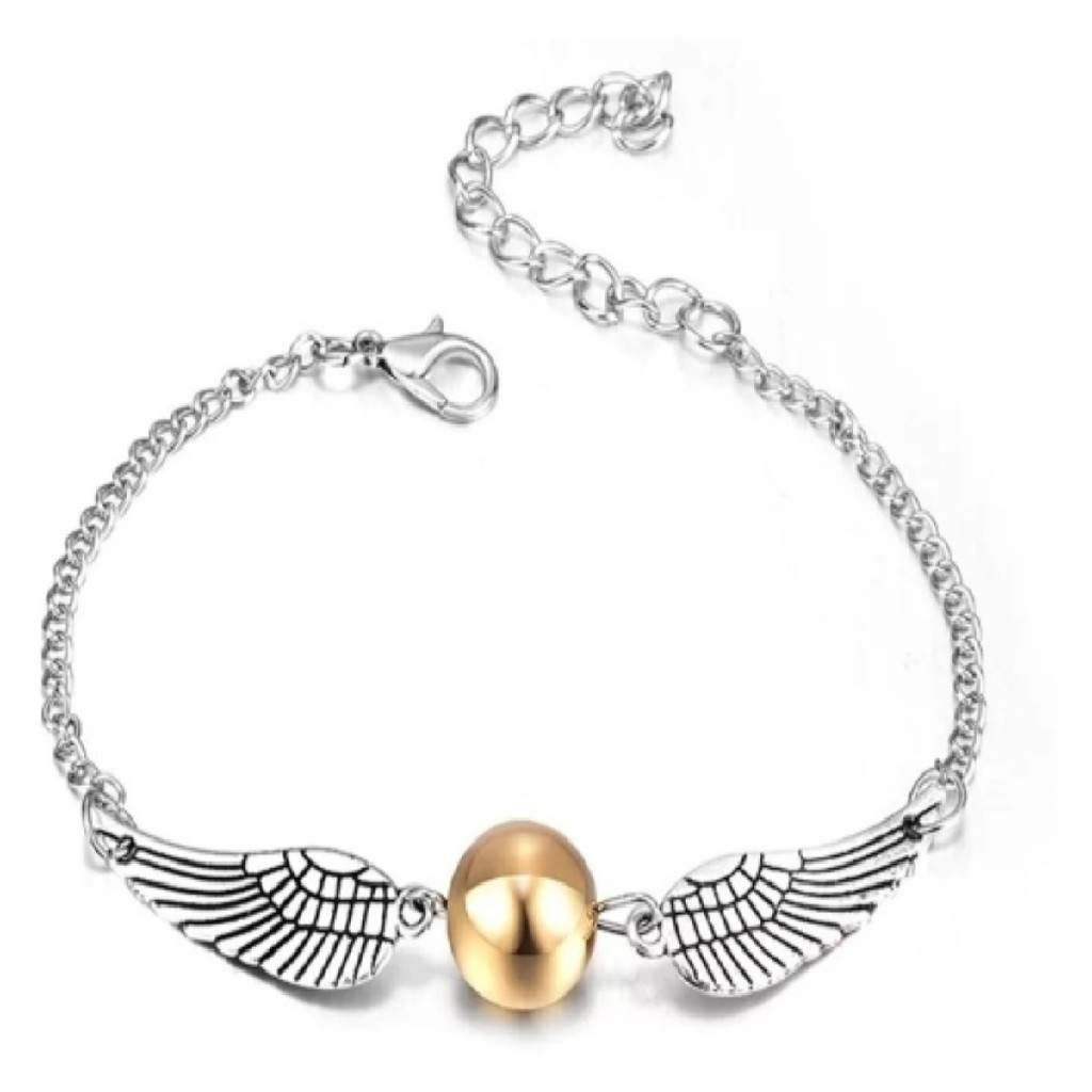 Pulseira Harry Potter Prata Pomo De Ouro | Shopee Brasil