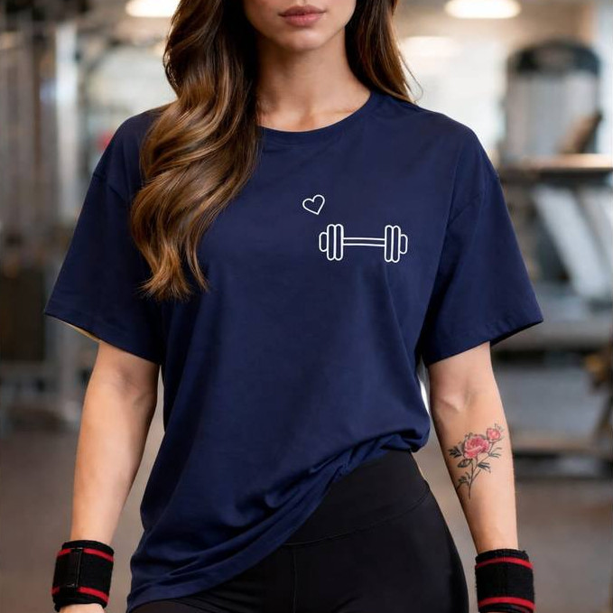 Camisetão T-shirt Basic Unissex Algodão 100% Blusa Feminina Gym Treino Fitness Musculação Halter.