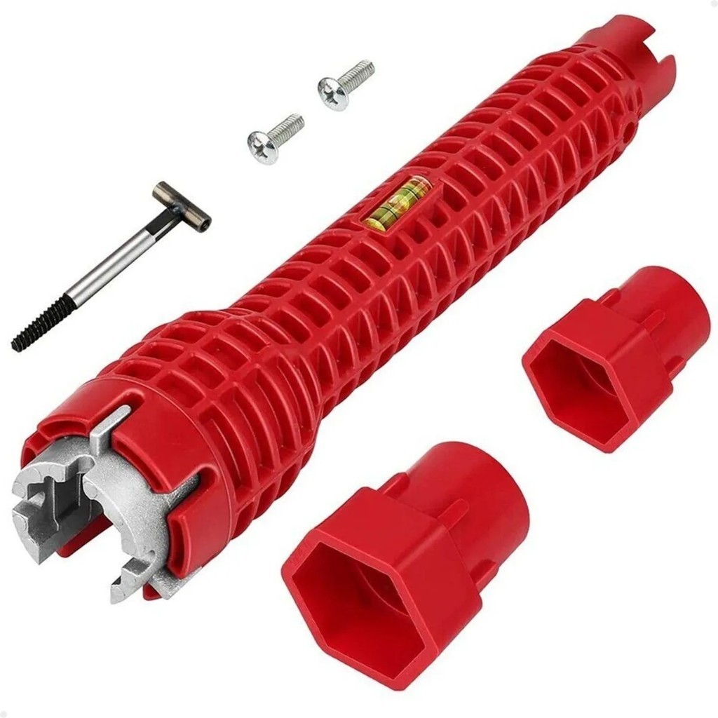 Chave Hidráulica Ferramenta Profissional Para apertar cano Instalar Torneira 8 em 1 Chave de Encanamento