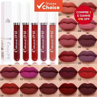 Batom Cmaadu 18 Cores , 2.5 Ml , Fosco , À Prova D'água , Esmalte Labial De Maquiagem De Longa Duração Batom Cmaadu 18 Cores , 2.5 Ml , Fosco , À Prova D'água , Esmalte Labial De Maquiagem De Longa Duração