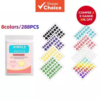 Patch de espinha estrela e coração, adequado para pele bege clara, adesivos de maquiagem, adesivos de corretivo, em Oferta na Shopee