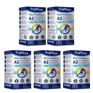 Kit 5x Polimais A-z Total 60 Capsulas (polivitaminíco)