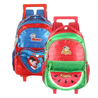 Mochila Infantil Com Carrinho Turma Da Mônica Escolar Rodinhas em Oferta na Shopee