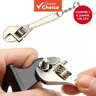 Mini Chave De Chaveiro Multifuncional , Ferramenta Portátil Ajustável Para Reparos De Bicicletas De Carro , Presente Hom em Oferta na Shopee