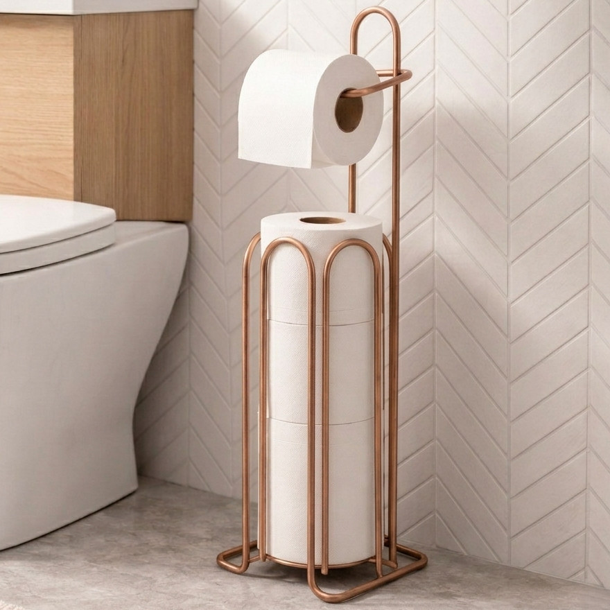 Suporte de Papel Higiênico Premium (4 rolos)