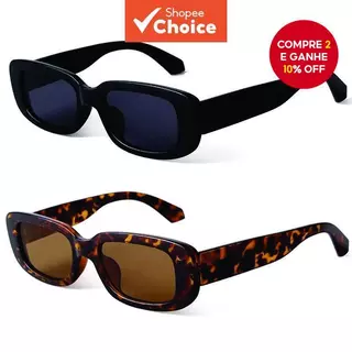 Óculos De Sol Quadrados Retrô Vintage Estilo Hip Hop Proteção UV400 Para Homens E Mulheres em Oferta na Shopee
