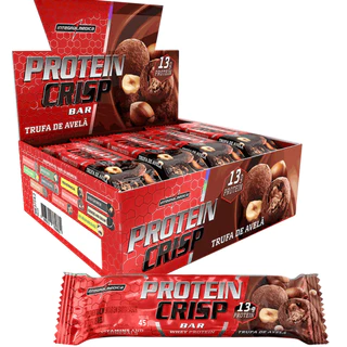 Barra de proteína Crisp Bar Trufa de Avela - Integral Médica Caixa 12und em Oferta na Shopee
