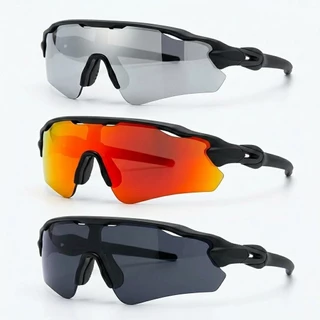 KIT 3 Óculos de Sol masculino e feminina Corrida Ciclismo Beach Tennis Praia Volei lente polarizada Proteção UV400