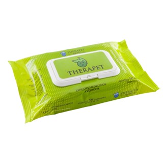 Lenço Umedecido Antiodor Pet Flowpack C/ 50un Therapet