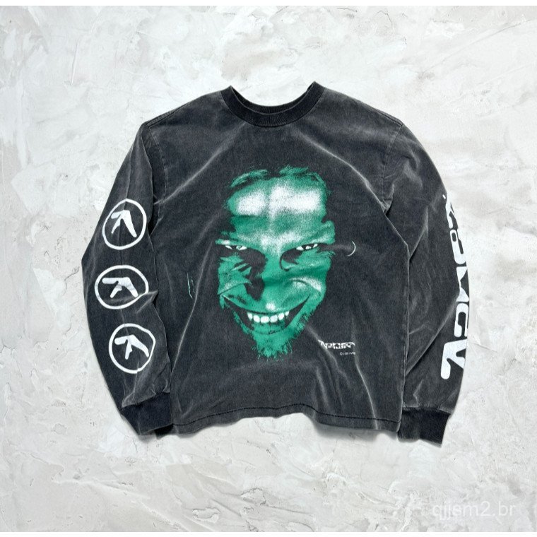 Camiseta de Manga Longa Conjunta do Álbum Eletrônico Ghost de