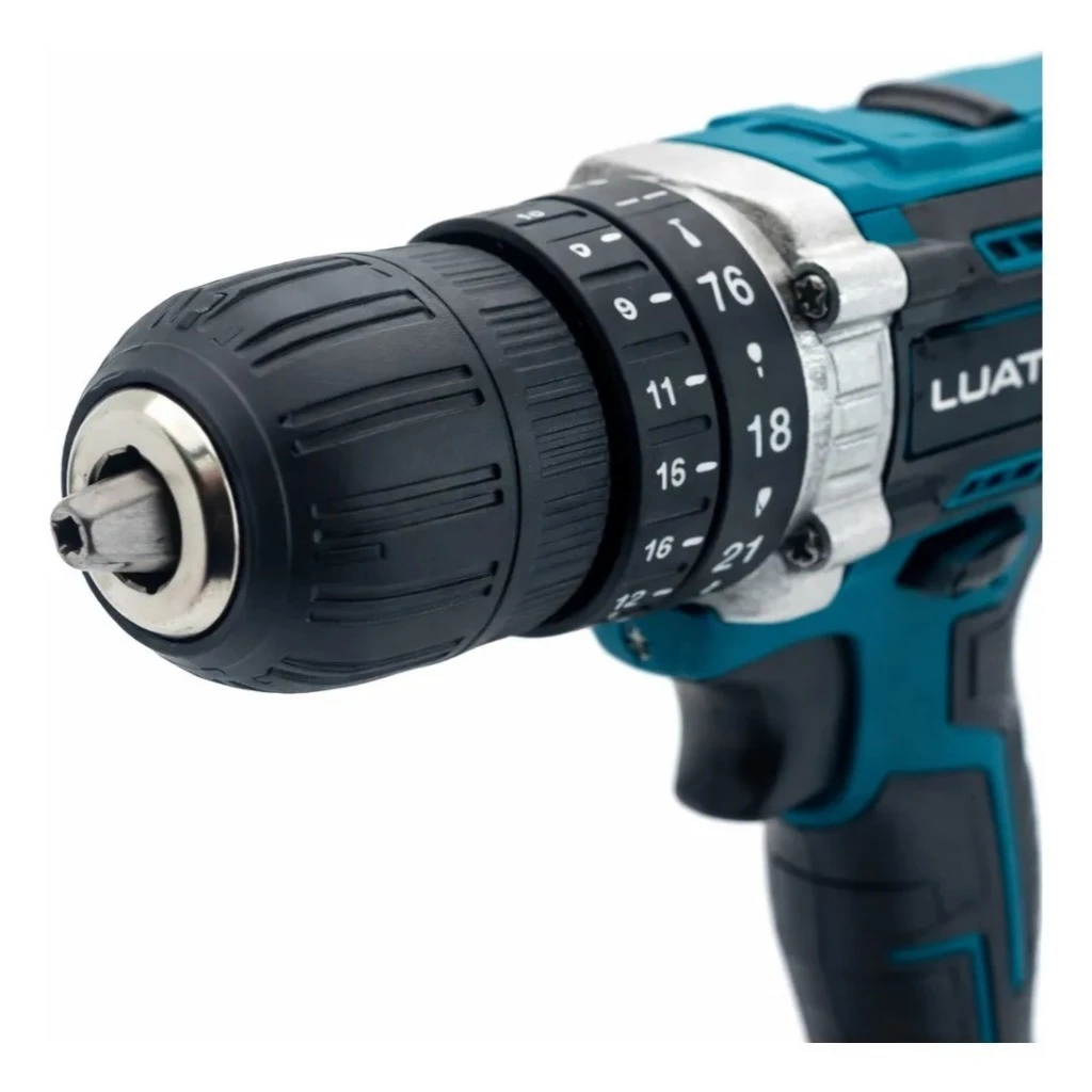 Kit Furadeira Parafusadeira de Impacto Sem Fio Profissional 1 Baterias Motor Brushless com Maleta Luatek LWJ-272 — foto 4 de 6