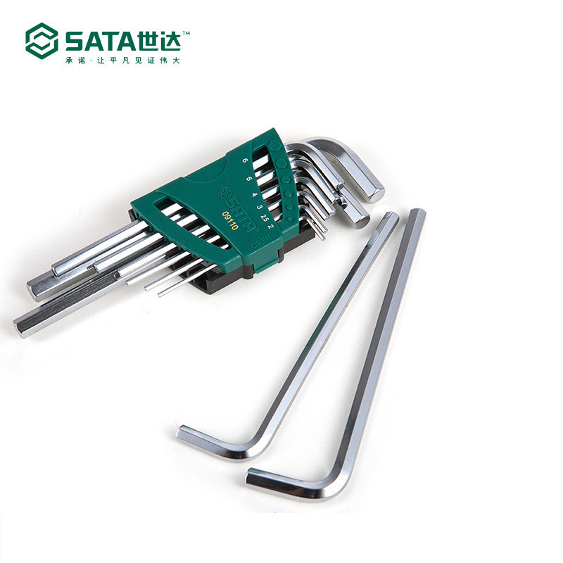 Conjunto de chave Allen Shida Chave de fenda Allen Torx Extra longa Chave Allen 09101-09124