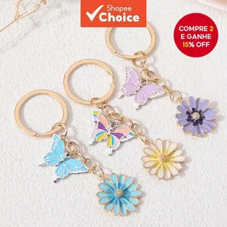 Chaveiro Borboleta Linda Flor Para Amigo Jóias Feitas À Mão em Oferta na Shopee