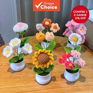 Decoração de mesa com flores artificiais feitas à mão, presente de Dia das Mães, decoração de Natal. em Oferta na Shopee
