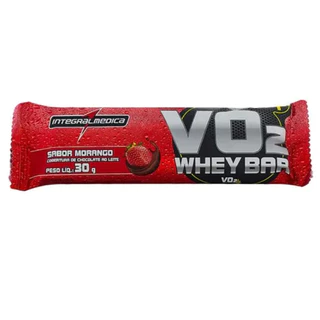 Barra de proteína Vo2 Whey Bar Morango - Integral Médica em Oferta na Shopee