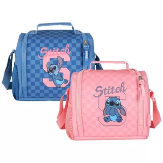 Lancheira Infantil Stitch Disney Térmica Escolar Com Alça em Oferta na Shopee