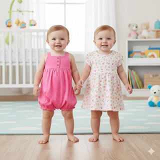 KIT ROMPER E VESTIDO CARTER'S MENINA ROSA em Oferta na Shopee