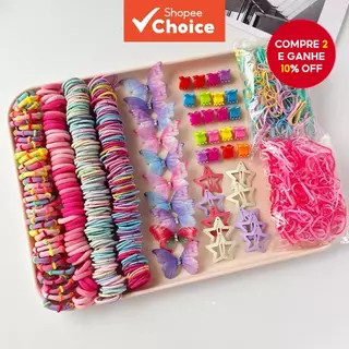 Conjunto De Grampos De Cabelo Borboleta Com Laços , Estrela De Coelho , Acessórios Coloridos Fofos Para Mulheres , Menin em Oferta na Shopee