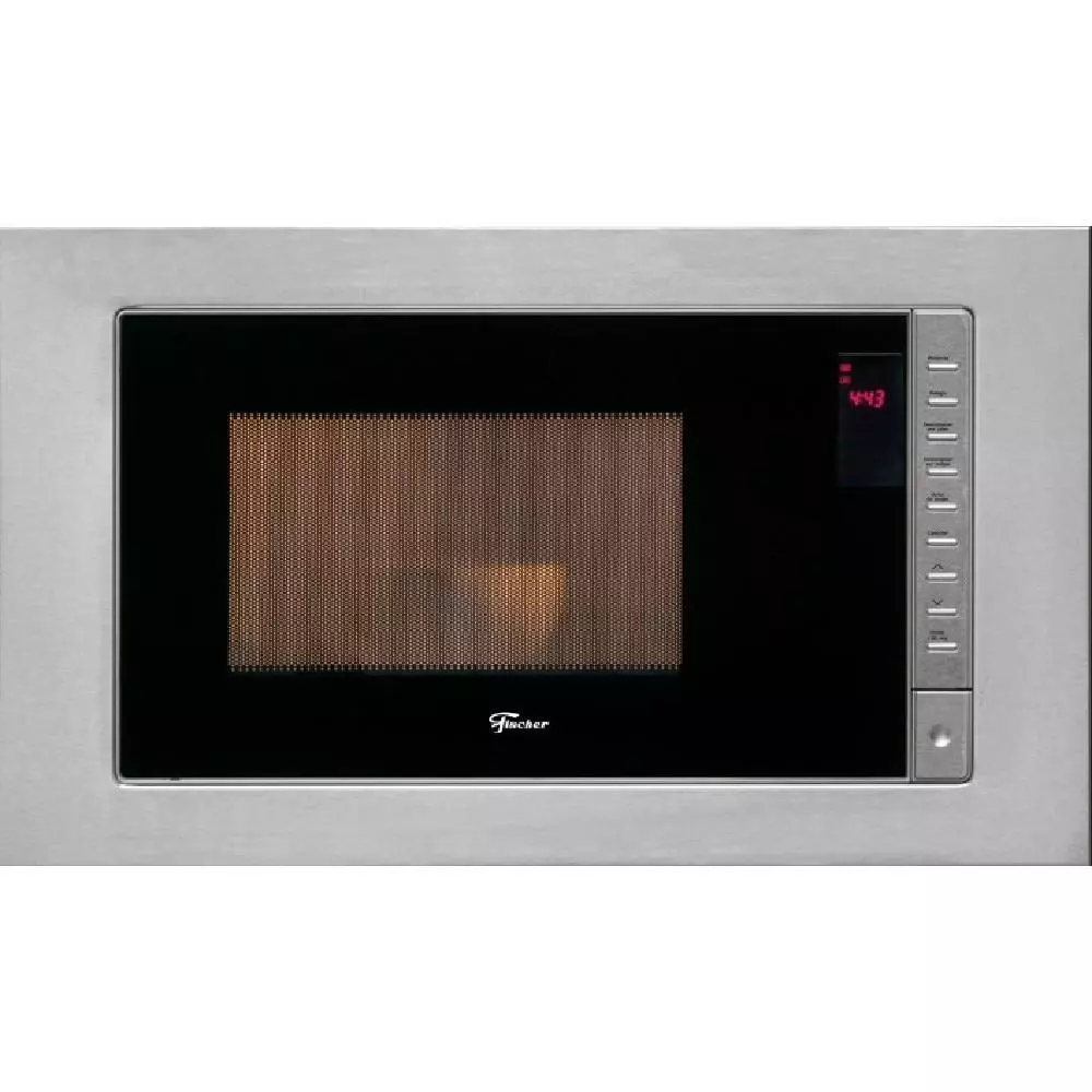 Micro ondas de Embutir Fischer Fit Line 25 litros Moldura Inox