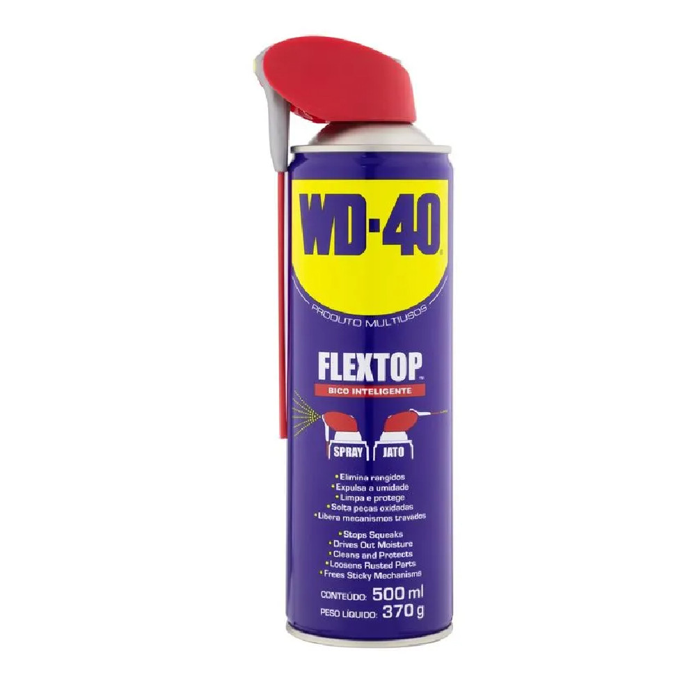 Desengripante Spray WD-40 Flextop Multiuso 500ml | Shopee Brasil