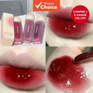 HERORANGE Gloss Labial com 6 Cores, Espelho, Brilho Labial, À Prova D'Água, Hidratante, Duradouro, Maquiagem Labial em Oferta na Shopee