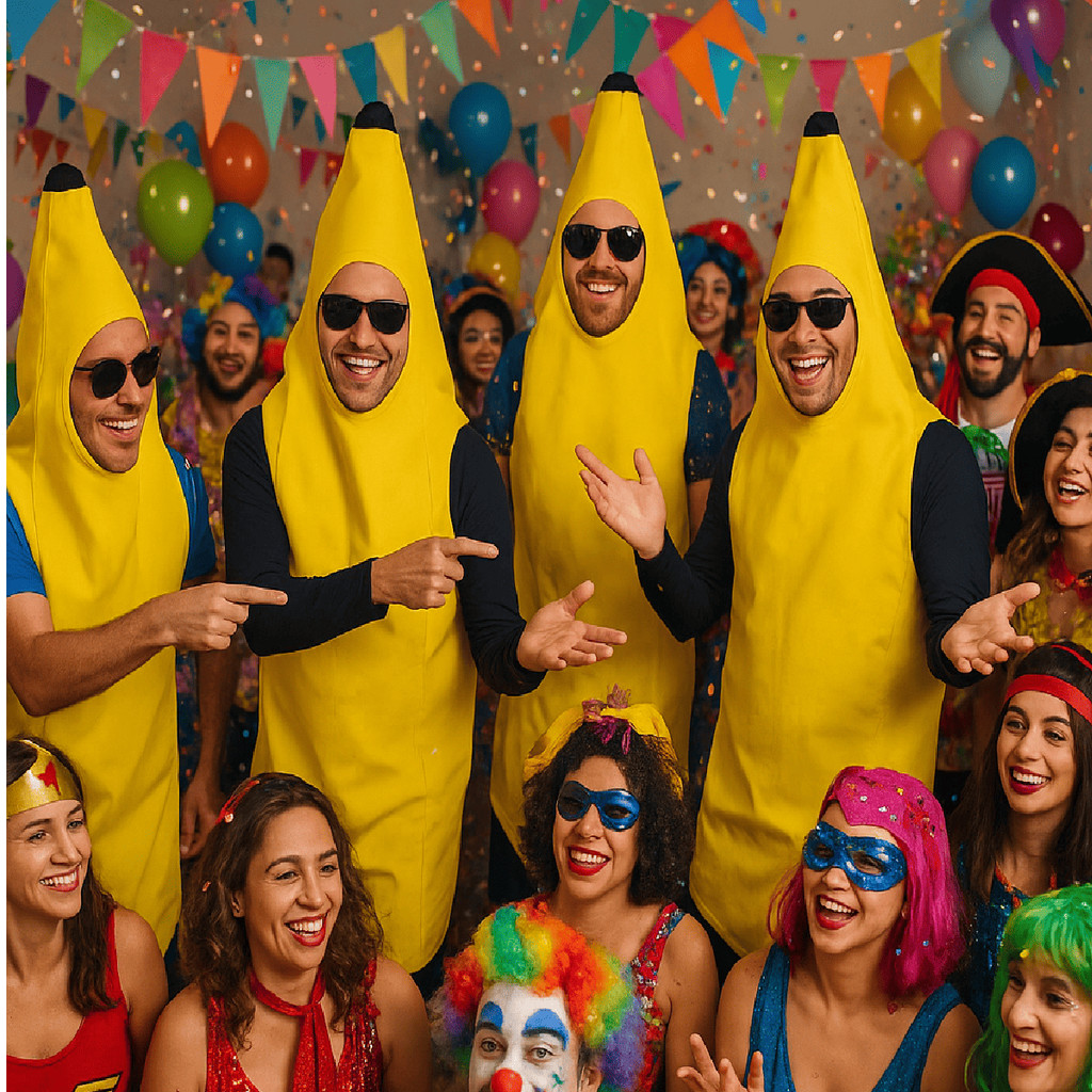 Fantasia Banana Adulto Unissex Tamanho Único Festa Aniversário Carnaval ...