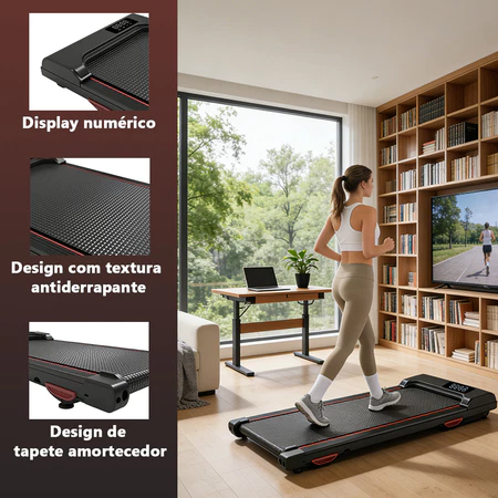 Esteira de Correr Profissional Velocidade Ajustável