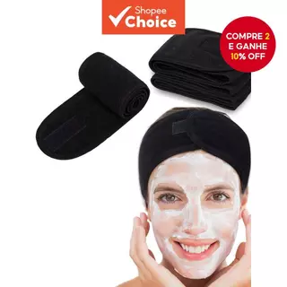 Spa Faixa De Cabelo Facial Turbante Toalha Elástica Adequada Para Banho , Maquiagem E Esportes em Oferta na Shopee