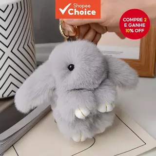 Chaveiro Feminino De Pelúcia De Coelho Falso , Bolsa Adorável , Pingente , Acessório De Joia Fofo Para Mochilas E Chaves em Oferta na Shopee