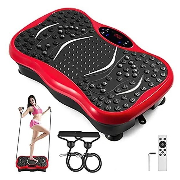 Plataforma Vibratória Emagrecimento, 99 Níveis c/ Controle Remoto e Bluetooth (Bivolt)