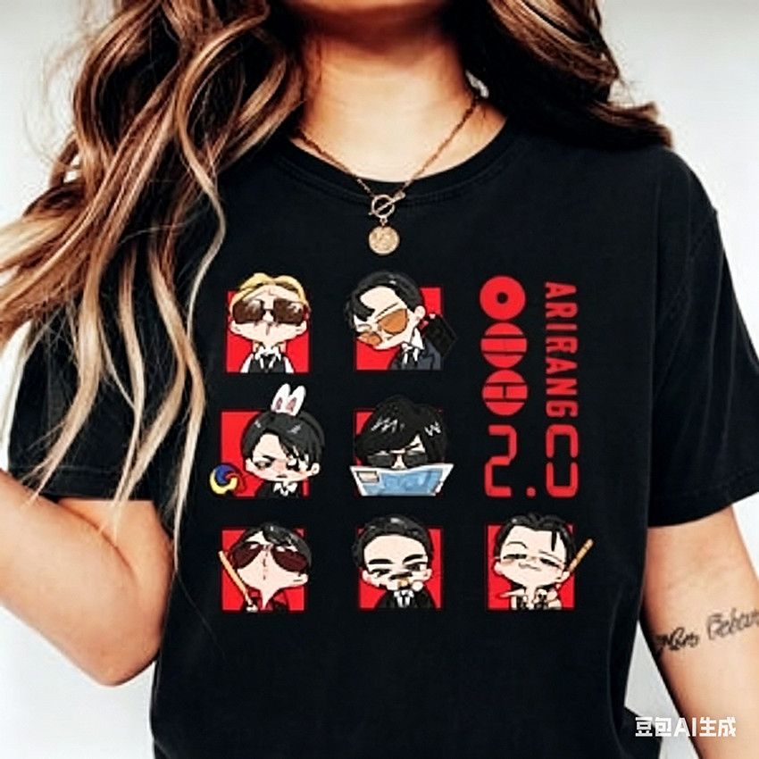 Camiseta Masculina Feminina Oversized Estampa BTS Arirang 2.0