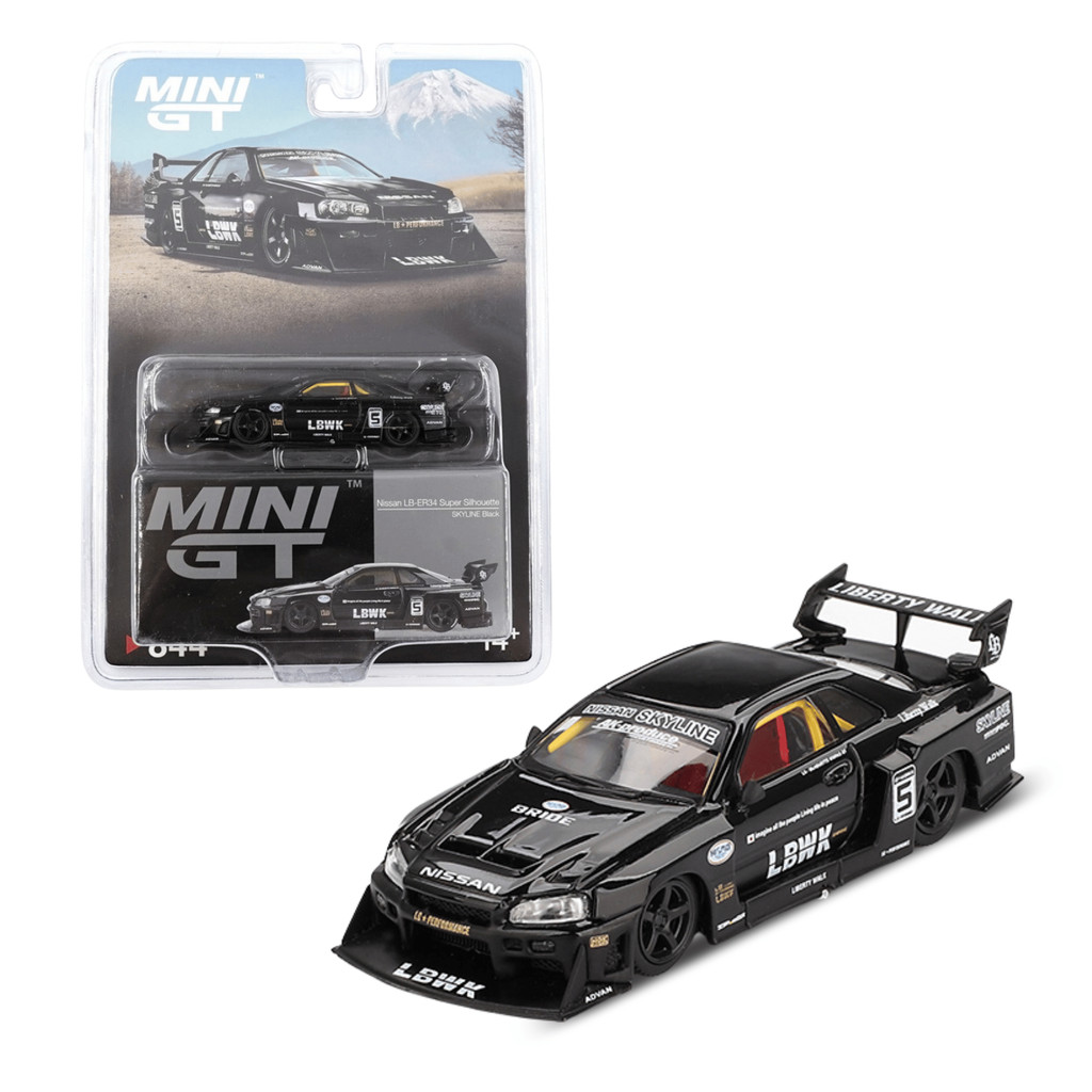 CM Model 日産GT-R LB-ER34 LBWK （チョイス） Miniatura Nissan Skyline LB-ER34 Super Silhouette LBWK - Liberty