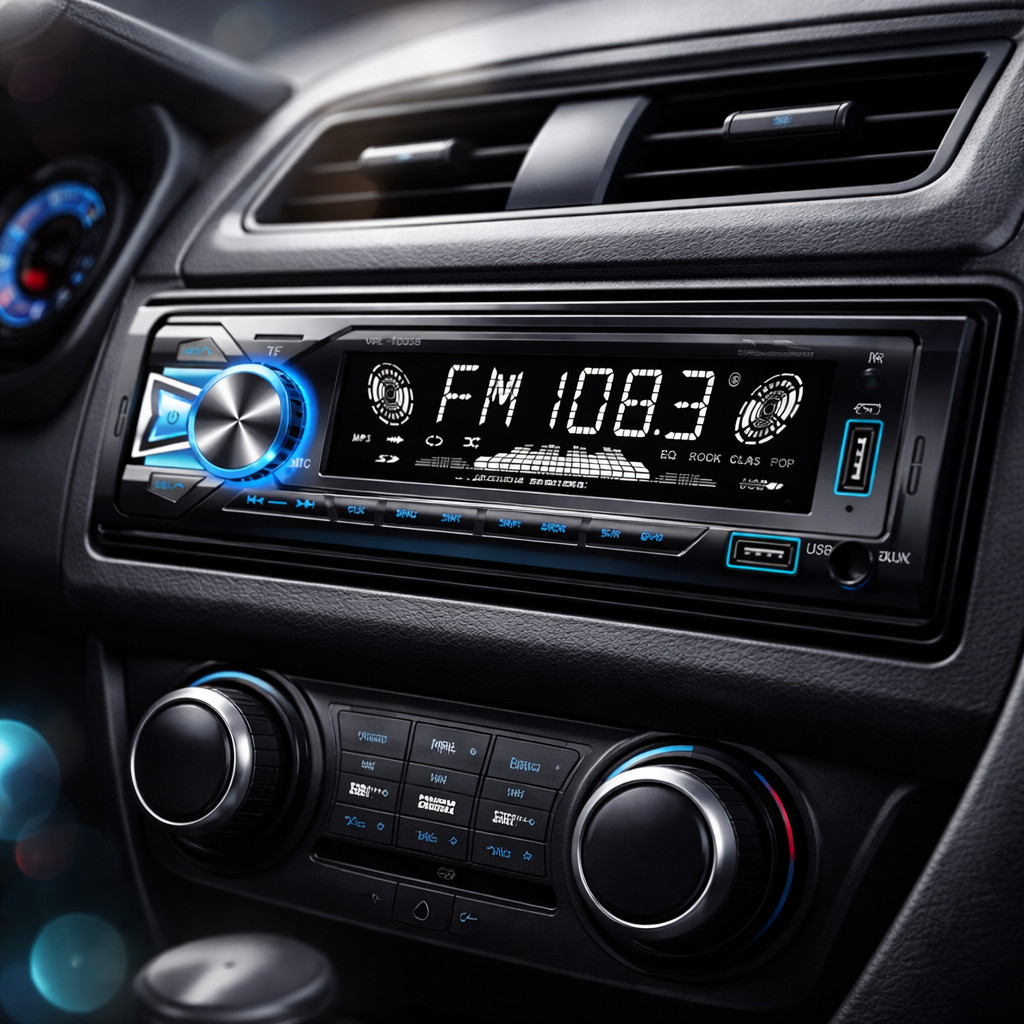 Som Automotivo 1 DIN Bluetooth USB AUX TF Rádio FM Tela LED Mãos Livres ...
